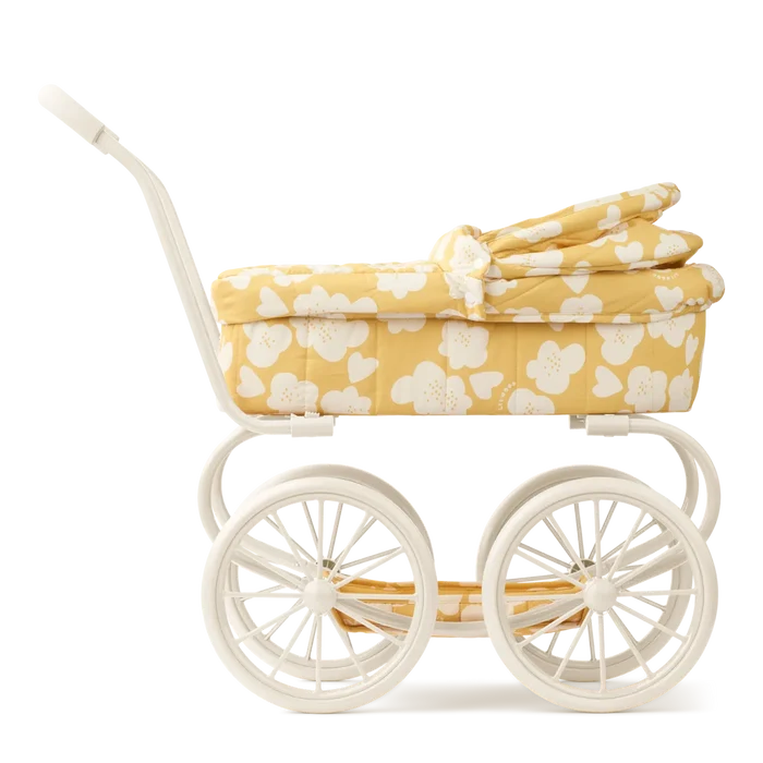 Liewood - Adaline Doll Pram - Flower / Lemon Yellow - Mabel & Fox