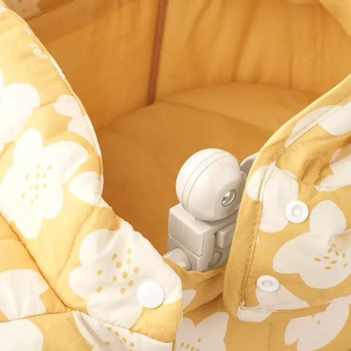 Liewood - Adaline Doll Pram - Flower / Lemon Yellow - Mabel & Fox