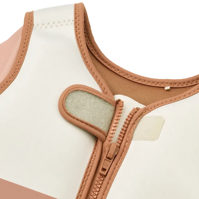 Liewood - Dove Swim Vest w Sleeves - Tuscany Rose Multi Mix - Mabel & Fox
