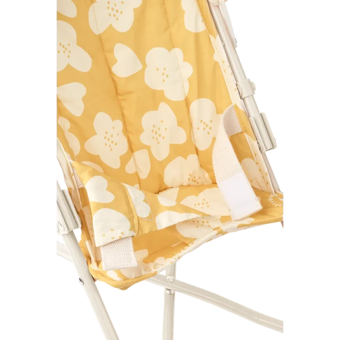 Liewood - Elsie Doll Stroller - Flower / Lemon Yellow - Mabel & Fox