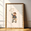Lion & The Pear - Hand-Illustrated Print - Cowboy Mouse - Mabel & Fox