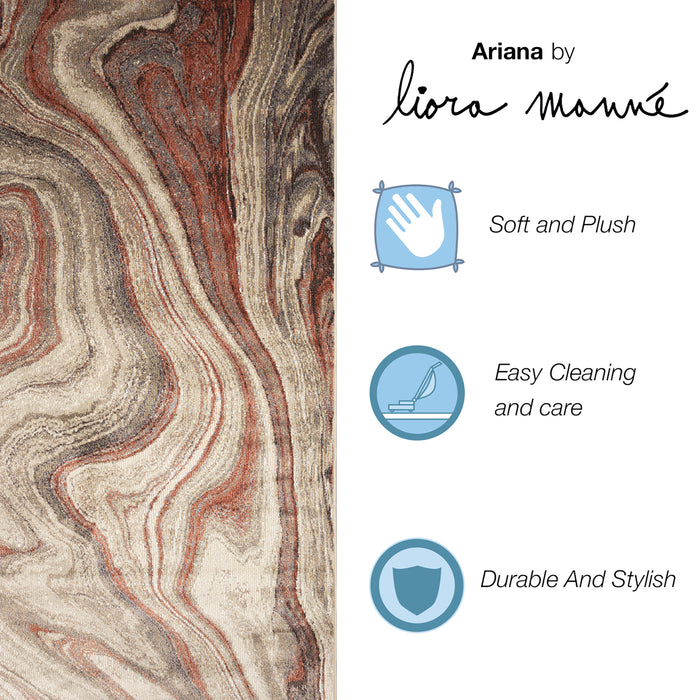 Liora Manne Ariana Marble Indoor Area Rug Warm