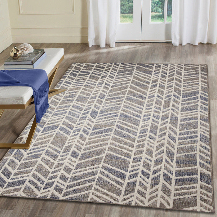 Liora Manne Cove Chevron Indoor Outdoor Area Rug Multi