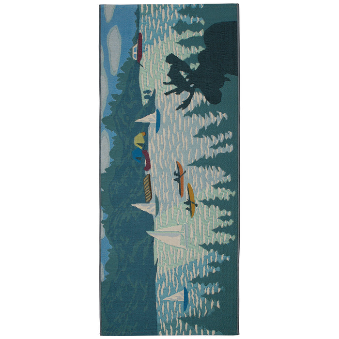 Liora Manne Esencia Lake Life Indoor Outdoor Mat Blue