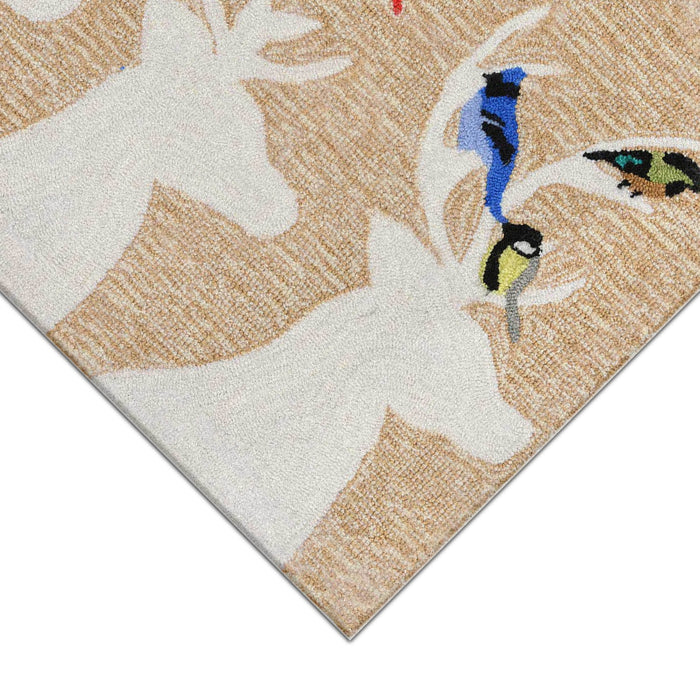 Liora Manne Frontporch Deer & Friends Indoor Outdoor Area Rug Natural