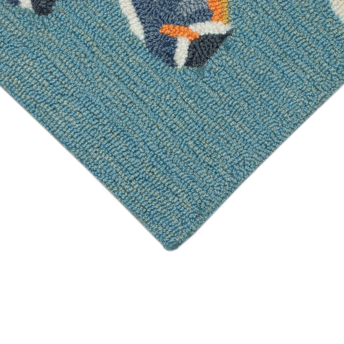 Liora Manne Frontporch Turtle And Fish Indoor Outdoor Rug Ocean