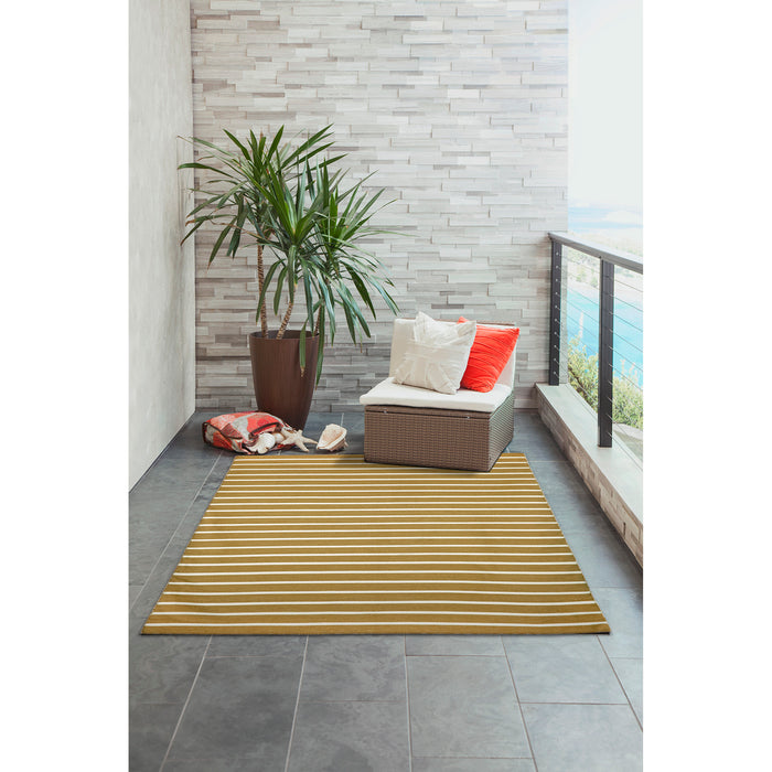 Liora Manne Sorrento Pinstripe Indoor Outdoor Area Rug Khaki