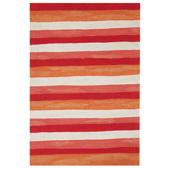 Liora Manne Visions II Painted Stripes Indoor Outdoor Area Rug Warm