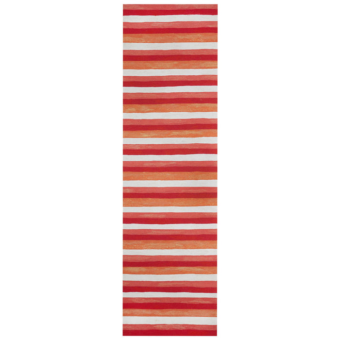 Liora Manne Visions II Painted Stripes Indoor Outdoor Area Rug Warm