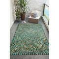 Liora Manne Visions V Arch Tile Indoor Outdoor Area Rug Lapis