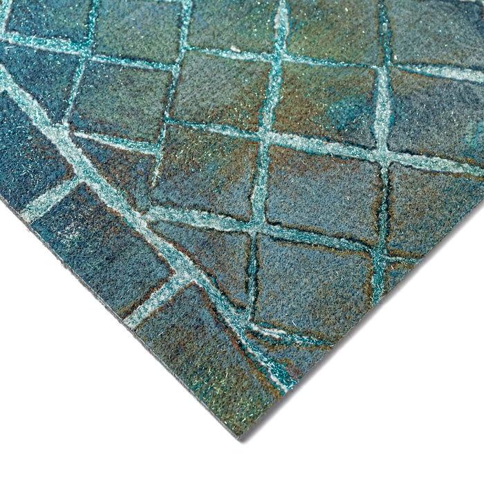 Liora Manne Visions V Arch Tile Indoor Outdoor Area Rug Lapis