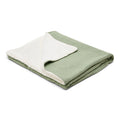 Little Dutch - Knitted Bassinet Blanket - Pure Sage - Mabel & Fox