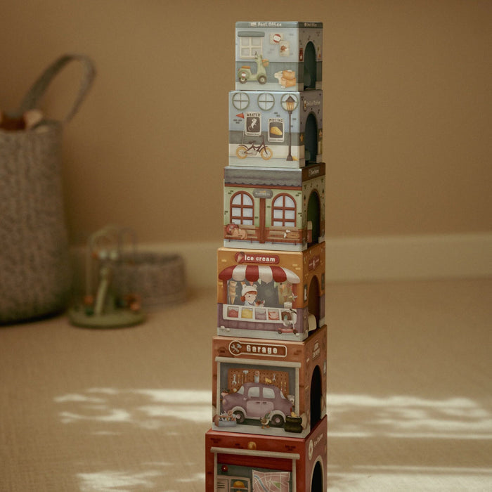 Little Dutch - Stacking Blocks and Cars - Mabel & Fox