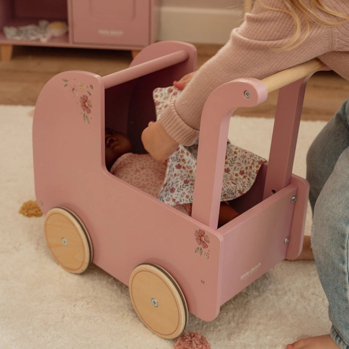 Little Dutch - Wooden Doll Pram - Mabel & Fox