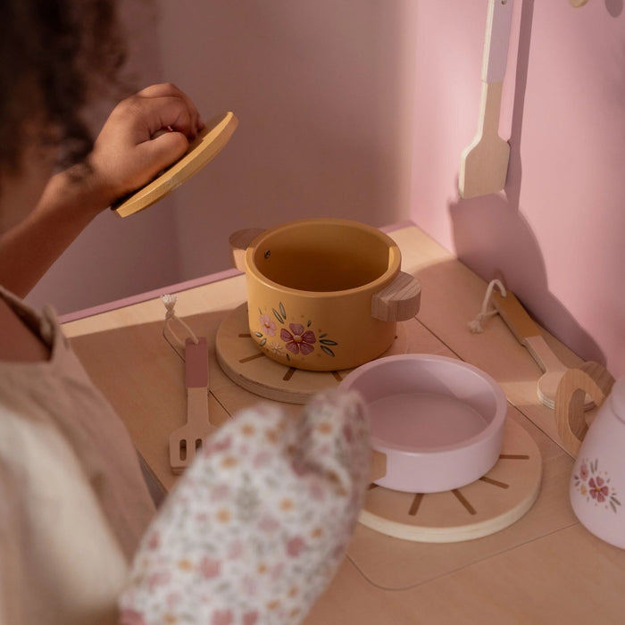 Little Dutch - Wooden Play Kitchen - Pink - Mabel & Fox