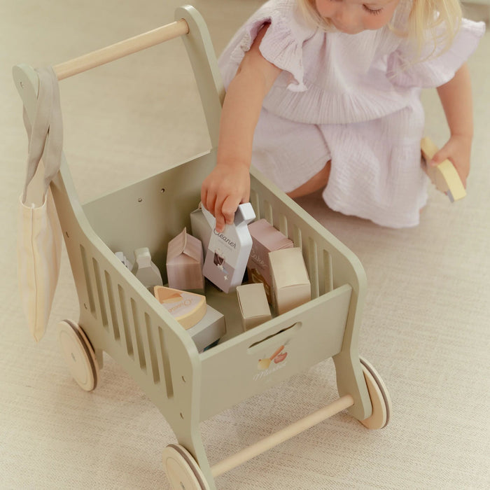 Little Dutch - Wooden Shopping Cart - Mabel & Fox
