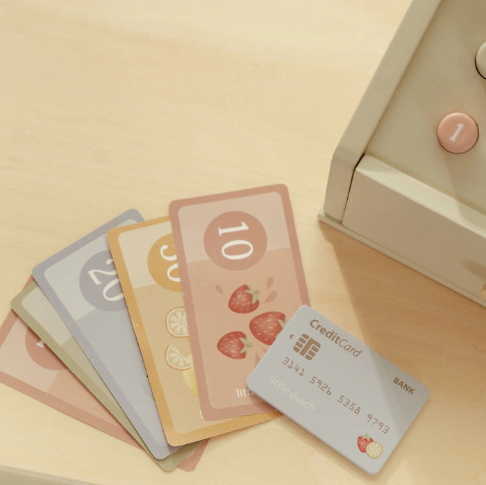 Little Dutch - Wooden Toy Cash Register With Scanner - Mabel & Fox