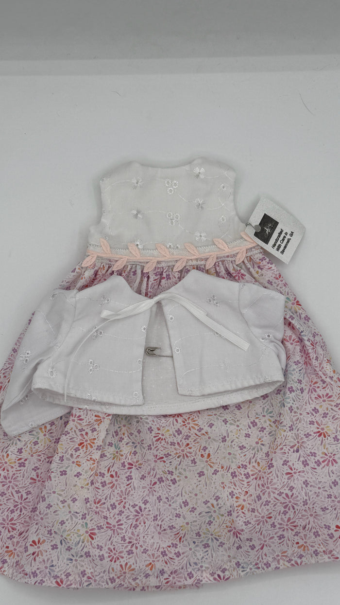 Long Little Flower Girl Dress w/Eyelet Jacket