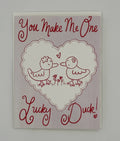 Lucky Duck Anniversary Card