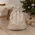 Mabel & Fox - Beige Gingham Gift Sack - Mabel & Fox