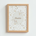 Mabel & Fox - Personalised Art Print - Natural Wildflower - Mabel & Fox