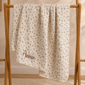 Mabel & Fox - Personalised Baby Muslin Cotton Blanket - Camellia