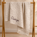 Mabel & Fox - Personalised Baby Muslin Cotton Blanket - Woodland Bunnies