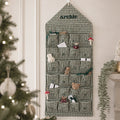 Mabel & Fox - Personalised Green Gingham Advent Calendar - Embroidered - Mabel & Fox