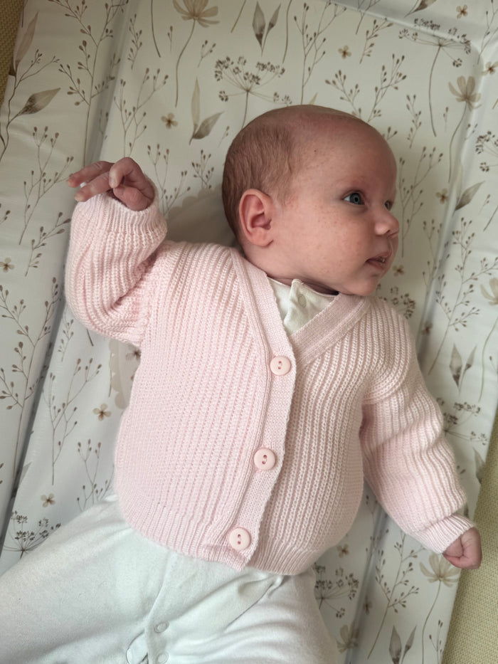 Mabel & Fox - Personalised Knitted Cardigan - Pink - Mabel & Fox