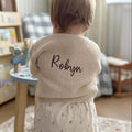 Mabel & Fox - Personalised Knitted Cardigan - Taupe - Mabel & Fox