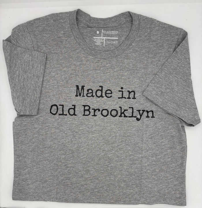 Made in Old Brooklyn T shirt Gray Adult Size S