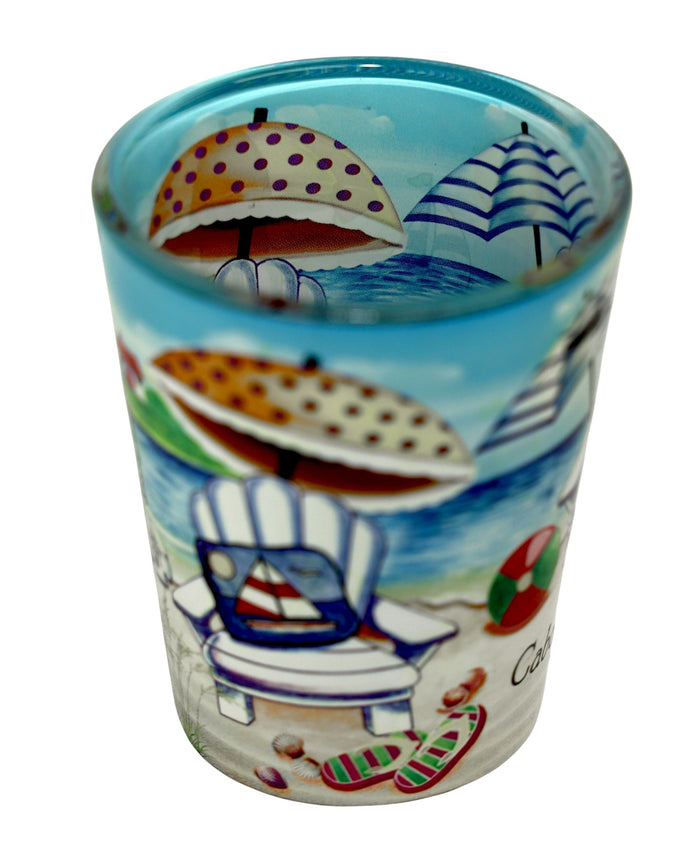 Marco Island Florida Beach Chair In and Out Shot Glass