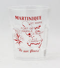 Martinique Vintage Map Outline Shot Glass