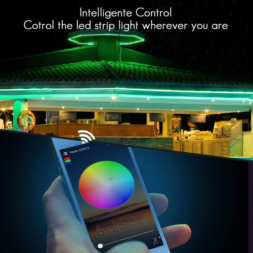 Marvelights LED Strip Lights WiFi Wireless Smart Phone APP Controlled RGB Light Strips Kit