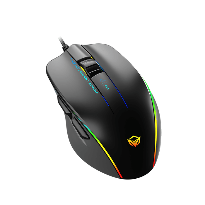 Meetion GM23 RGB Circulation Backlit Gaming Mouse - Black