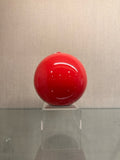 Meloria Lacquered Ball Candle Hand Finished in Coral