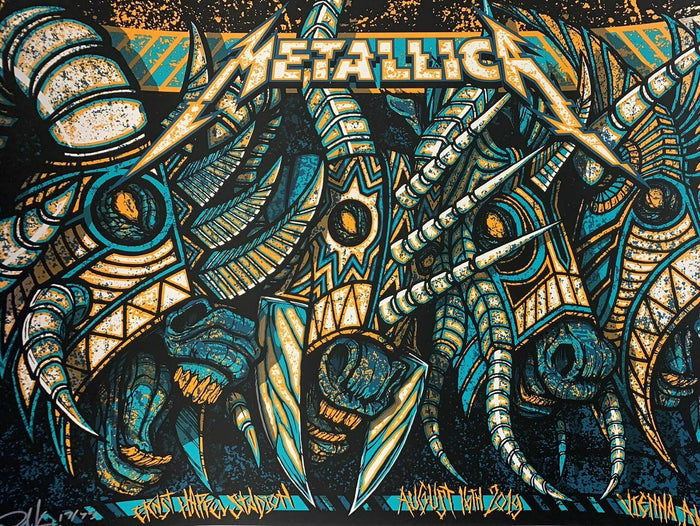 Metallica Vienna 2019 by Brad Klausen,  Screen Print