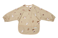 Meyco - Long Sleeved Bib - Forest Animals Sand - Mabel & Fox