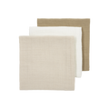 Meyco - Muslin Cloths - Offwhite/Soft Sand/Taupe (3 Pack) - Mabel & Fox