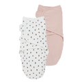 Meyco - Swaddle Wrap - Soft Pink Panther (0-3m) (2 Pack) - Mabel & Fox