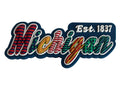 Michigan Festive Multicolor Letters Fridge Designer Magnet 3.25" x 1.25"