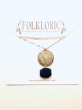 Morgaine Necklace with Black Spinel
