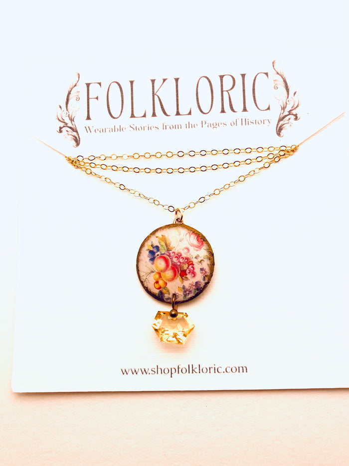 Morgaine Necklace with Citrine