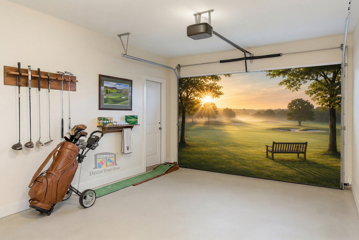 Morning Fairway Focus – Interior Garage Door Cover