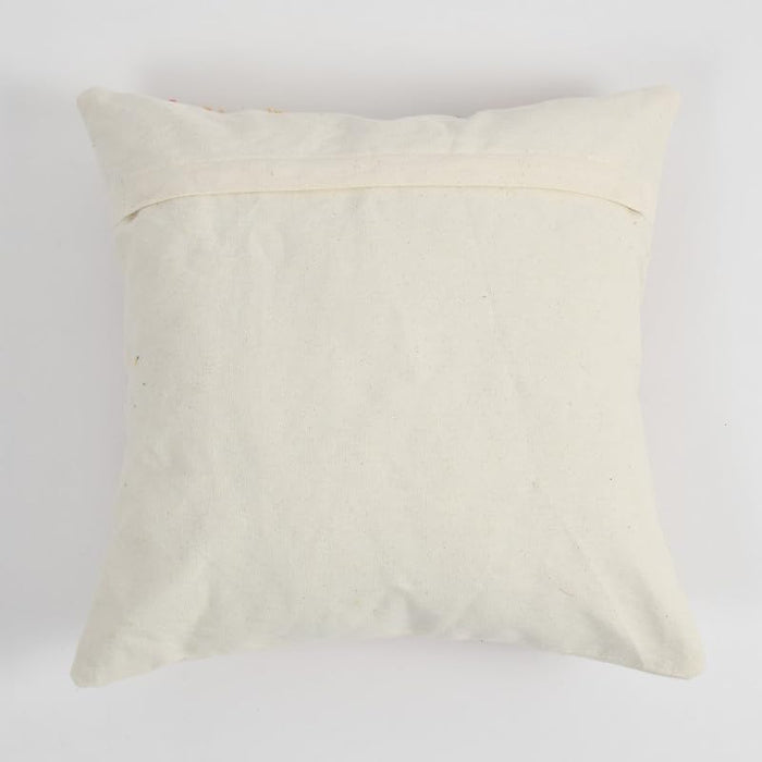 Multi-Tone Contrast Rainbow Hand-Tufted Cushion Covers - 16*16 inches Set of 2 (TFB)