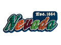 Nevada Festive Multicolor Letters Fridge Designer Magnet 3.25" x 1.25"