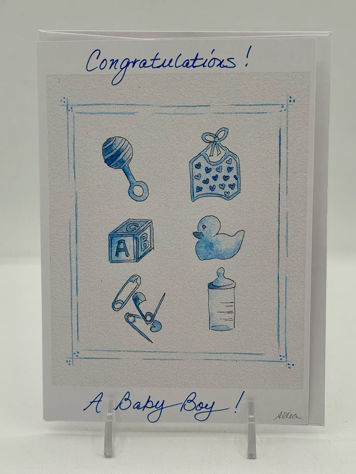 New Boy Baby Cards