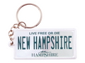 New Hampshire License Plate Aluminum Ultra-Slim Rectangular Souvenir Keychain 2.5" X 1.25"x 0.06"