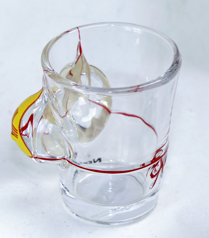 New Mexico Flag Bikini Bust 3D Shot Glass