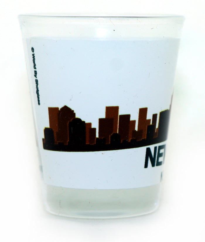New York City Sunset Skyline Shot Glass